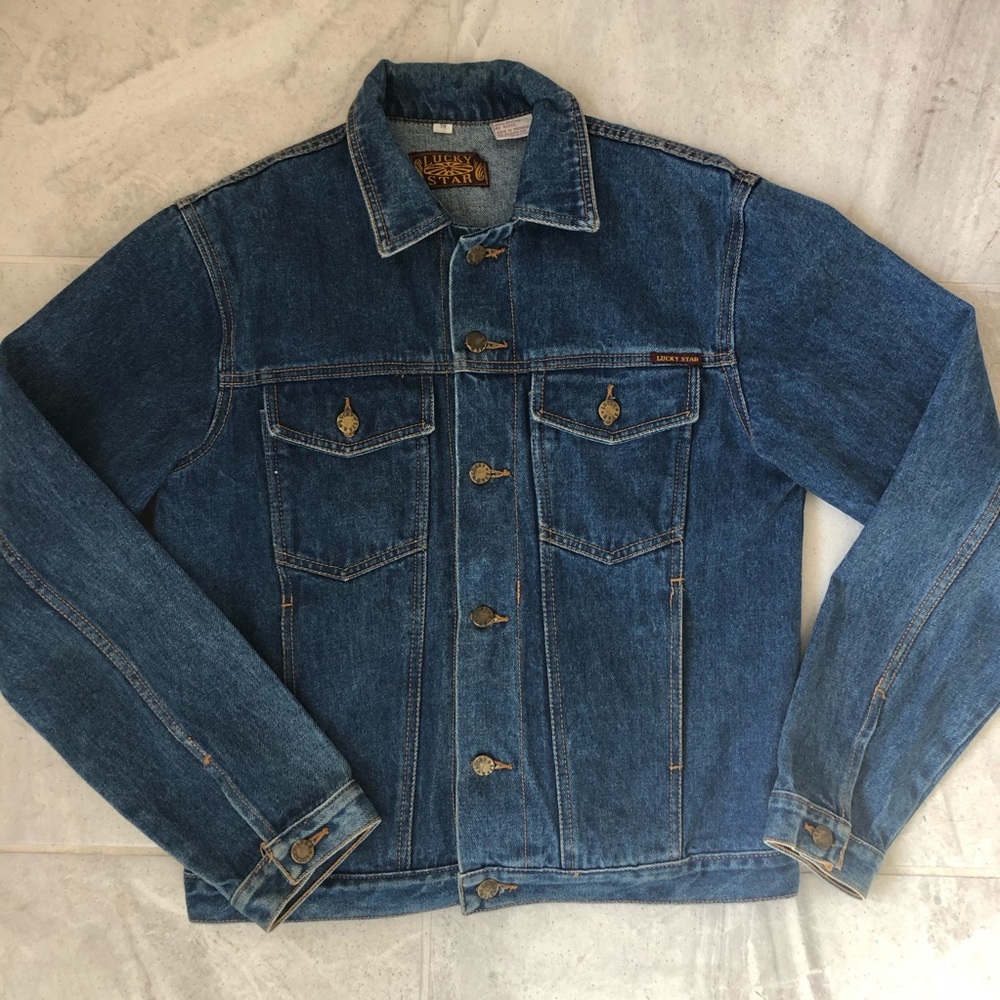 Lucky Star Vintage Small Womens Denim Jacket - Picture 4 of 7